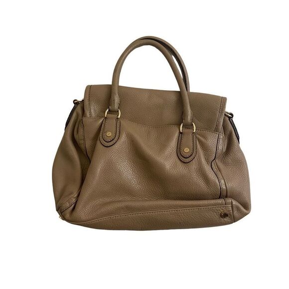 Michael Kors Margo Tan Pebbled Leather Bag with Removable Crossbody Strap - Picture 2 of 6